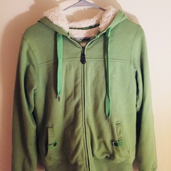 green tea fleece jacket